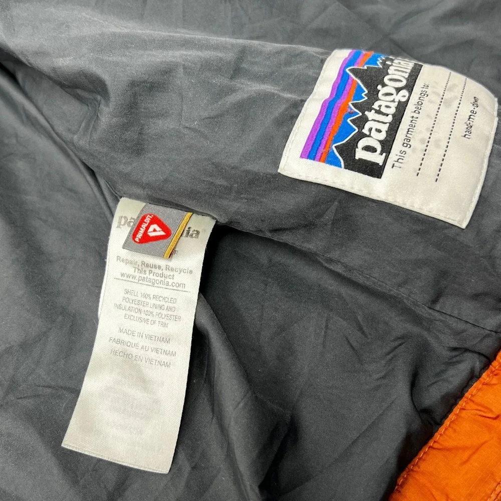 Patagonia Kids Nano Puff Insulated Puffer Jacket Burnt Orange Full Zip
